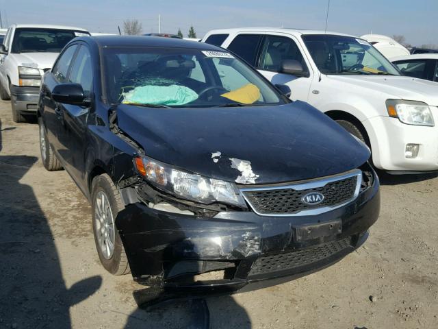 KNAFU4A22B5453500 - 2011 KIA FORTE EX BLACK photo 1