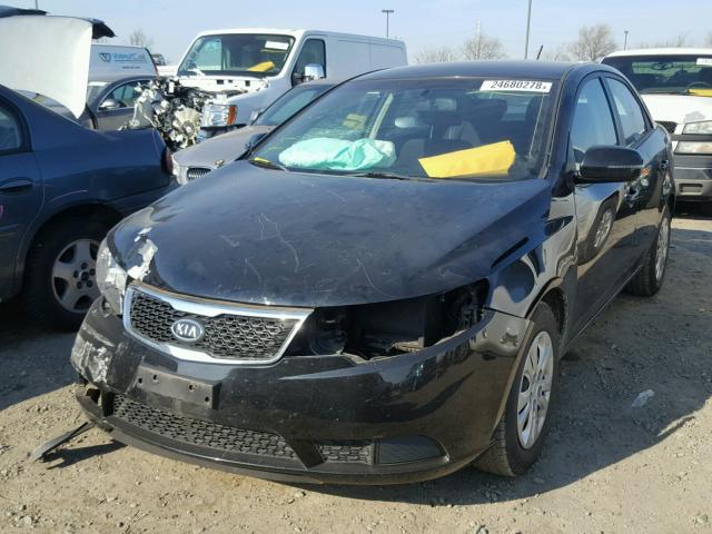 KNAFU4A22B5453500 - 2011 KIA FORTE EX BLACK photo 2