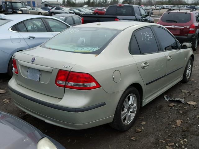 YS3FD49Y161108508 - 2006 SAAB 9-3 BASE BEIGE photo 4