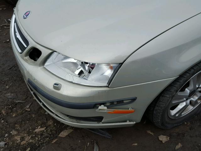 YS3FD49Y161108508 - 2006 SAAB 9-3 BASE BEIGE photo 9