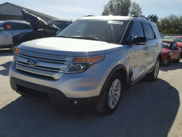 1FM5K7D81DGB97326 - 2013 FORD EXPLORER X SILVER photo 2
