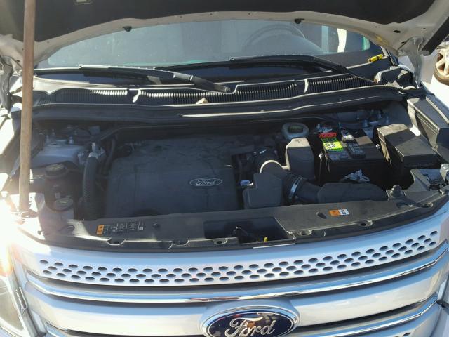1FM5K7D81DGB97326 - 2013 FORD EXPLORER X SILVER photo 7