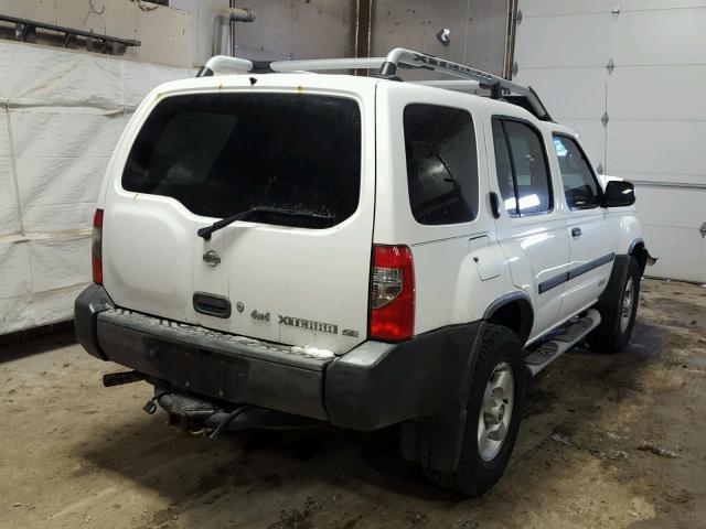 5N1ED28Y61C580804 - 2001 NISSAN XTERRA XE WHITE photo 4