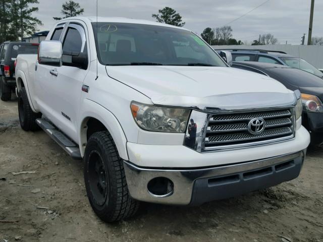 5TFRV54197X024596 - 2007 TOYOTA TUNDRA DOU WHITE photo 1