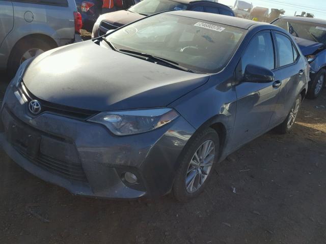 5YFBURHE0EP042666 - 2014 TOYOTA COROLLA L GRAY photo 2