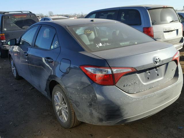 5YFBURHE0EP042666 - 2014 TOYOTA COROLLA L GRAY photo 3