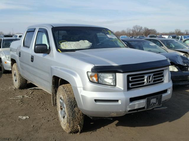 2HJYK16276H559590 - 2006 HONDA RIDGELINE SILVER photo 1