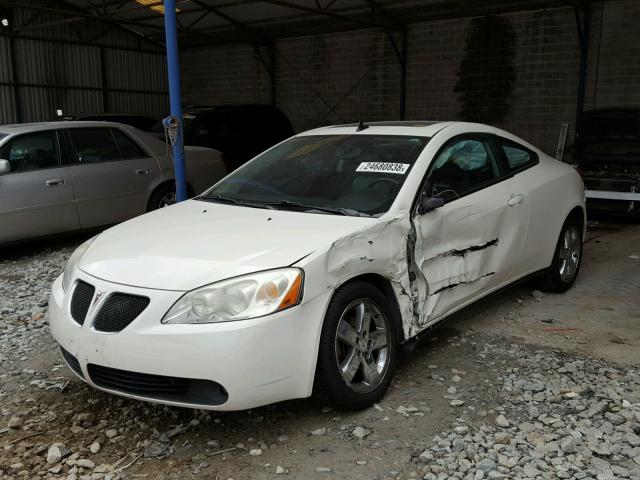 1G2ZH17N984165643 - 2008 PONTIAC G6 GT WHITE photo 2