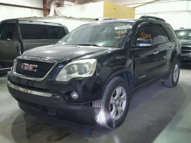 1GKEV23718J161625 - 2008 GMC ACADIA SLT BLACK photo 2