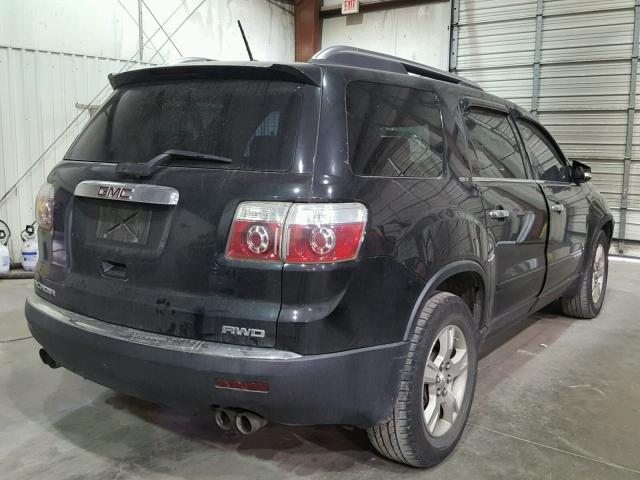 1GKEV23718J161625 - 2008 GMC ACADIA SLT BLACK photo 4