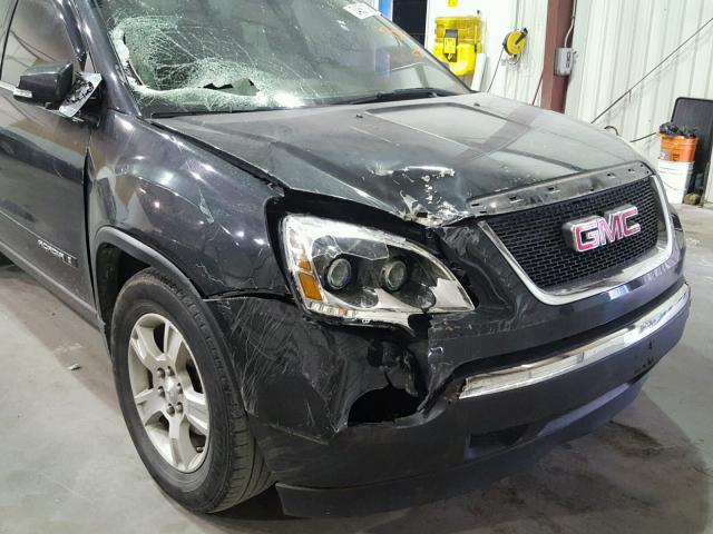 1GKEV23718J161625 - 2008 GMC ACADIA SLT BLACK photo 9