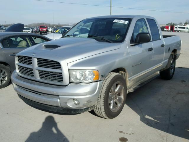 1D7HA18D75J638623 - 2005 DODGE RAM 1500 S SILVER photo 2