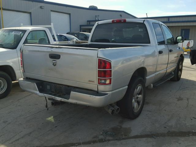 1D7HA18D75J638623 - 2005 DODGE RAM 1500 S SILVER photo 4