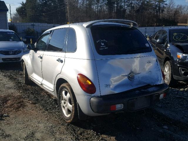 3C4FY4BB81T555498 - 2001 CHRYSLER PT CRUISER SILVER photo 3