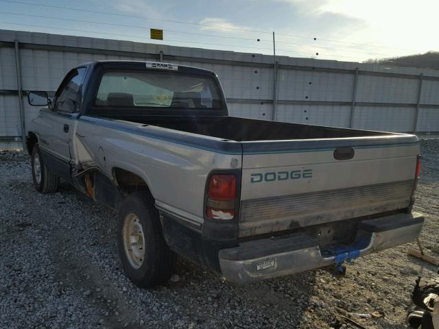 1B7HC16Y7VS213598 - 1997 DODGE RAM 1500 TWO TONE photo 3