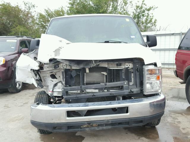 1FDNE1BW4CDB07351 - 2012 FORD ECONOLINE WHITE photo 9