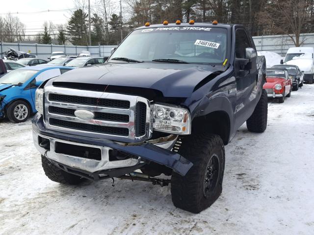 1FTWX31P97EA66840 - 2007 FORD F350 SRW S BLUE photo 2