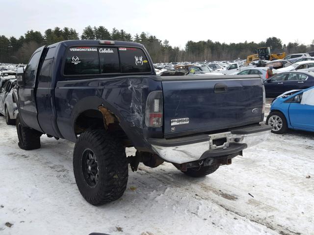 1FTWX31P97EA66840 - 2007 FORD F350 SRW S BLUE photo 3