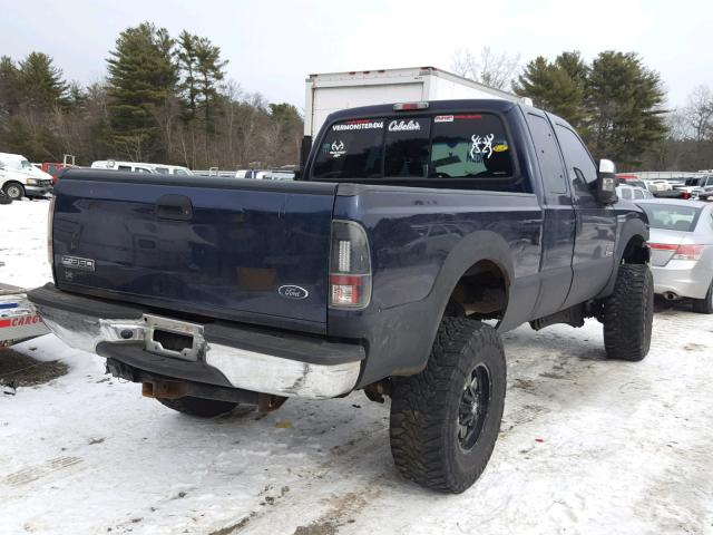 1FTWX31P97EA66840 - 2007 FORD F350 SRW S BLUE photo 4