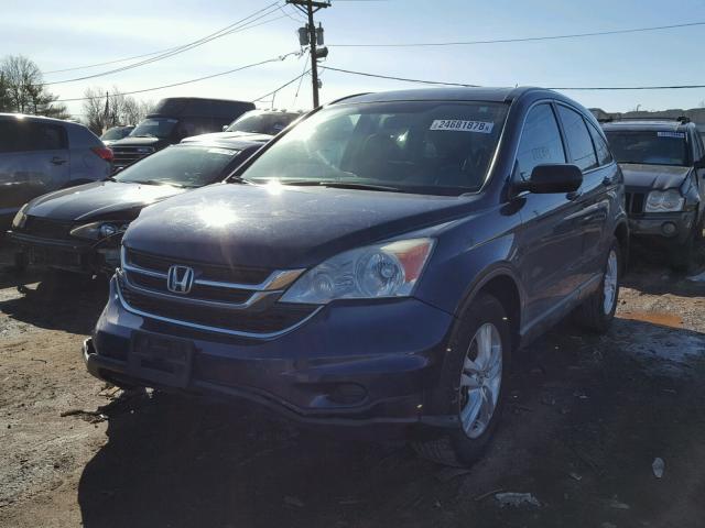 5J6RE4H52AL028876 - 2010 HONDA CR-V EX BLUE photo 2