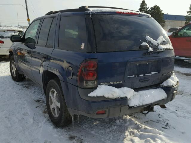 1GNDT13S432369116 - 2003 CHEVROLET TRAILBLAZE BLUE photo 3