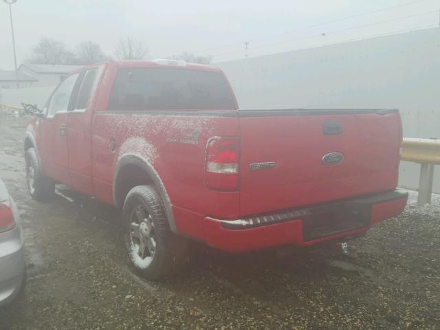 1FTPX14546FA40867 - 2006 FORD F150 RED photo 3