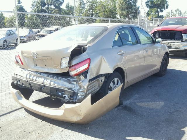 4T1BF3EK5BU759916 - 2011 TOYOTA CAMRY BASE GOLD photo 4