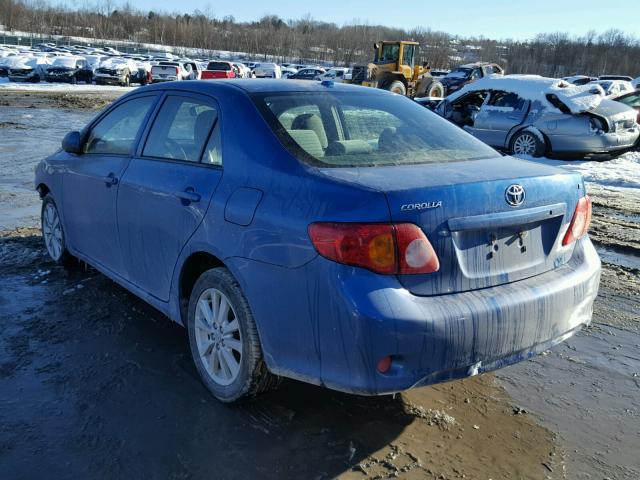 JTDBL40E09J002034 - 2009 TOYOTA COROLLA BA BLUE photo 3