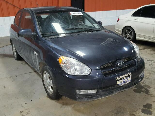 KMHCN35C97U014173 - 2007 HYUNDAI ACCENT BAS BLUE photo 1