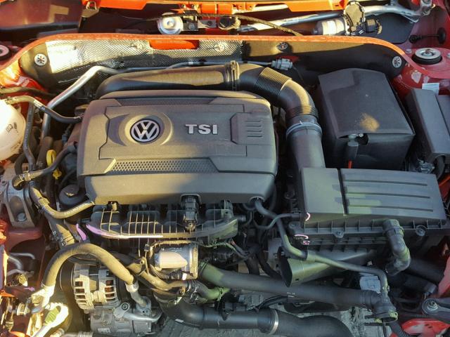 3VW7T7AT8FM805285 - 2015 VOLKSWAGEN BEETLE R-L RED photo 7