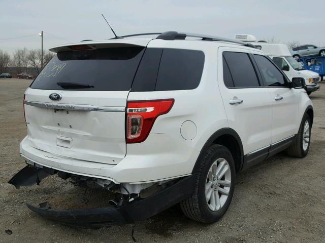 1FM5K7D89EGA62726 - 2014 FORD EXPLORER X WHITE photo 4