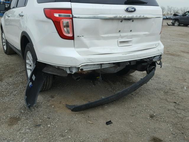 1FM5K7D89EGA62726 - 2014 FORD EXPLORER X WHITE photo 9