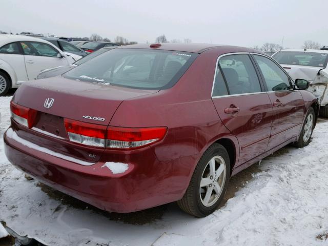 1HGCM56804A160845 - 2004 HONDA ACCORD EX BURGUNDY photo 4