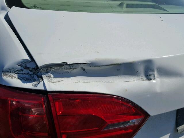 3VWDP7AJ9CM410839 - 2012 VOLKSWAGEN JETTA SE 白色 照片 9