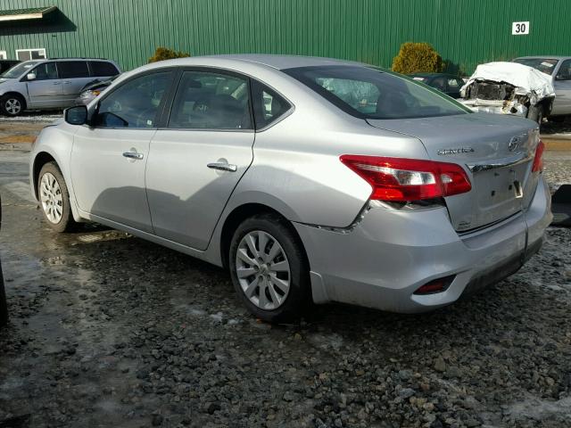 3N1AB7AP3HY369667 - 2017 NISSAN SENTRA S SILVER photo 3