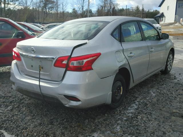 3N1AB7AP3HY369667 - 2017 NISSAN SENTRA S SILVER photo 4