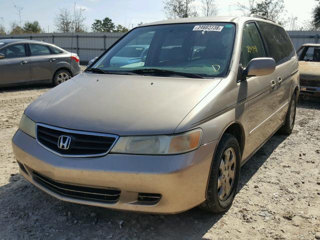 5FNRL18952B007134 - 2002 HONDA ODYSSEY EX GOLD photo 2