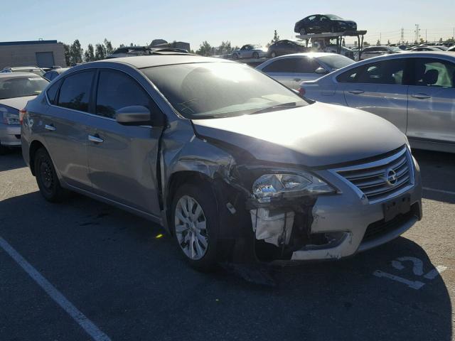 3N1AB7AP7DL760778 - 2013 NISSAN SENTRA S GRAY photo 1