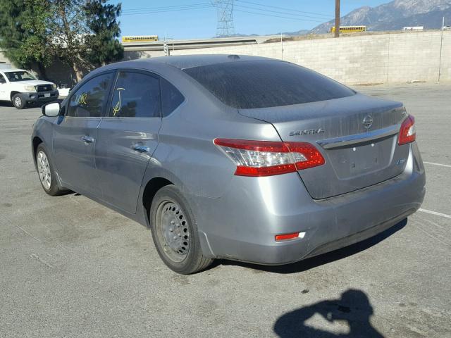 3N1AB7AP7DL760778 - 2013 NISSAN SENTRA S GRAY photo 3