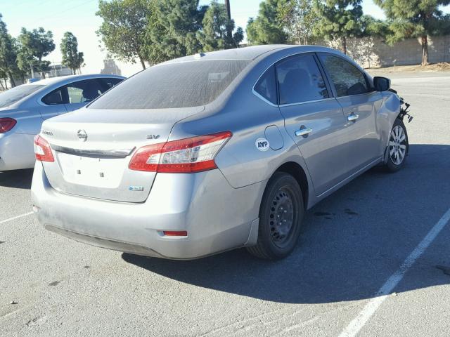 3N1AB7AP7DL760778 - 2013 NISSAN SENTRA S GRAY photo 4