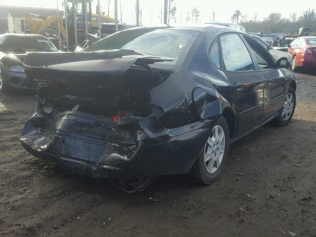 1FAFP53U36A237074 - 2006 FORD TAURUS SE BLACK photo 4