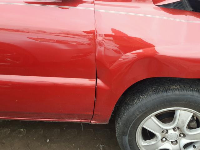 KNDJF724877356418 - 2007 KIA SPORTAGE L RED photo 9