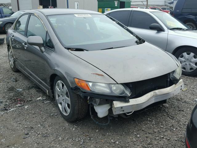 1HGFA16566L010668 - 2006 HONDA CIVIC LX GRAY photo 1