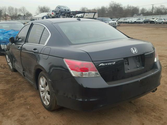 1HGCP26858A051082 - 2008 HONDA ACCORD EXL BLACK photo 3