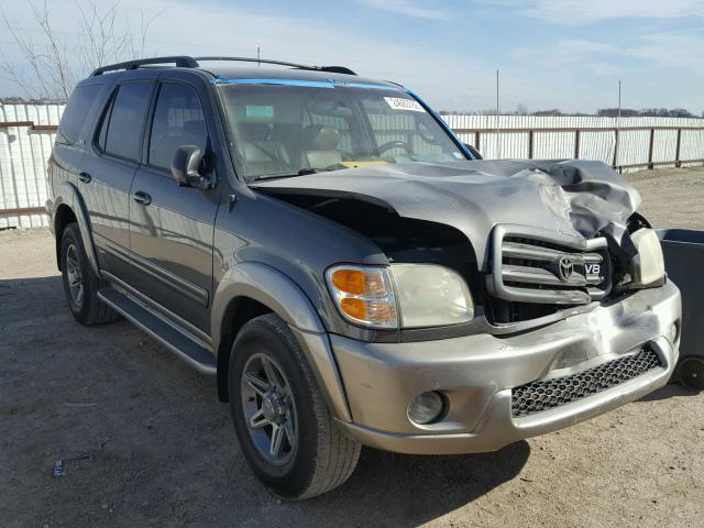 5TDZT34A14S235481 - 2004 TOYOTA SEQUOIA SR GRAY photo 1