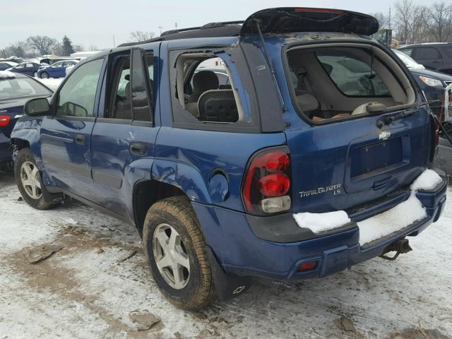 1GNDT13S652102398 - 2005 CHEVROLET TRAILBLAZE BLUE photo 3