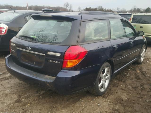 4S3BP616477301169 - 2007 SUBARU LEGACY 2.5 BLUE photo 4