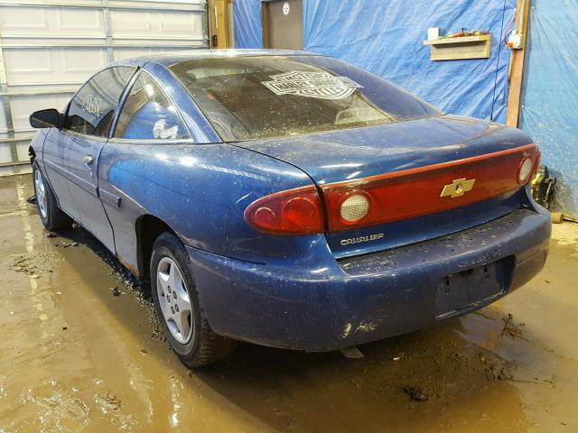 1G1JC12F247314774 - 2004 CHEVROLET CAVALIER BLUE photo 3