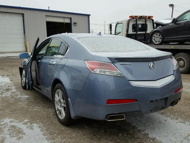 19UUA86509A024081 - 2009 ACURA TL BLUE photo 3