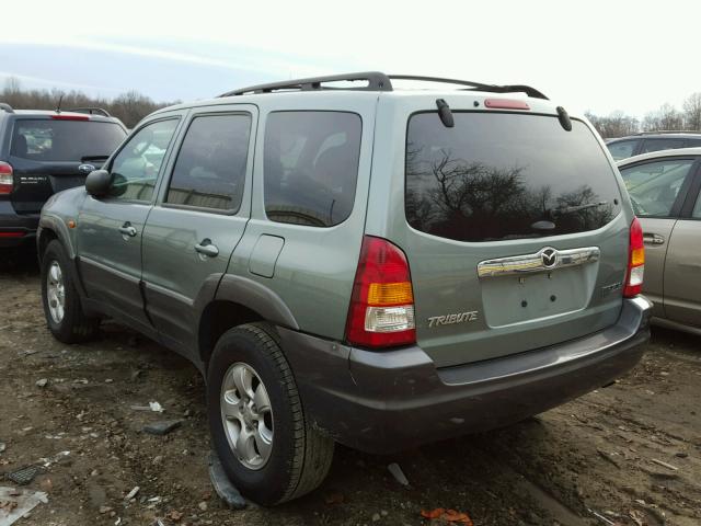 4F2YZ04154KM23288 - 2004 MAZDA TRIBUTE LX GREEN photo 3